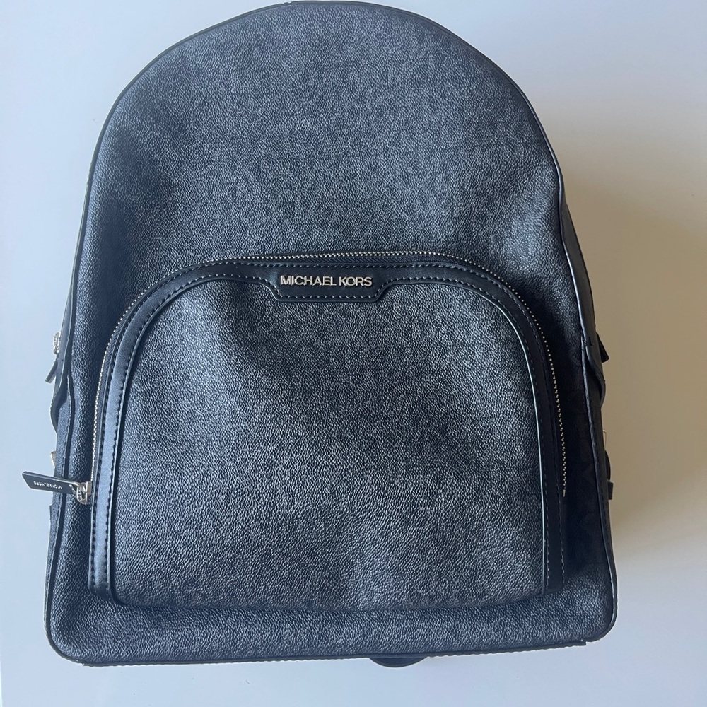 Black Monogram Michael Kor Backpack - image 1